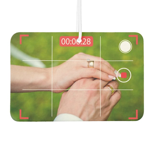 My Wife, My Life - Custom Elegant Photo Rec Car Car Air Freshener (Front)