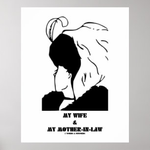 My Wife & My Mother-In-Law (Optical Illusion) Poster