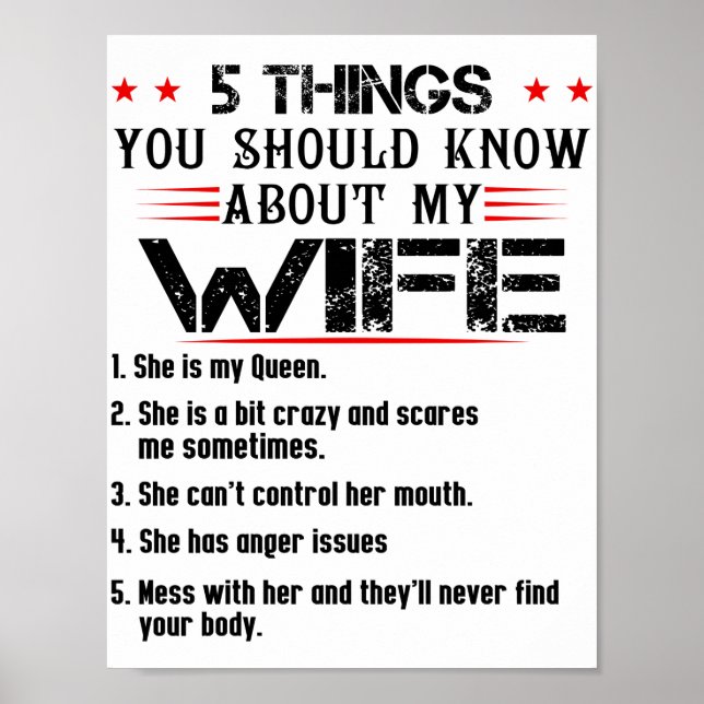 My Wife Poster (Front)