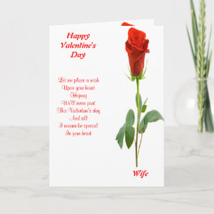 My wife valentine's day holiday card