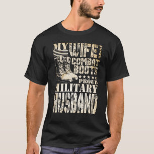 My Wife Wears Combat Boots Military Husband T-Shirt