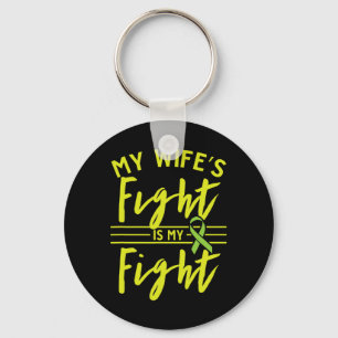 My Wife's Fight Is My Fight Kidney Disease Awarene Key Ring