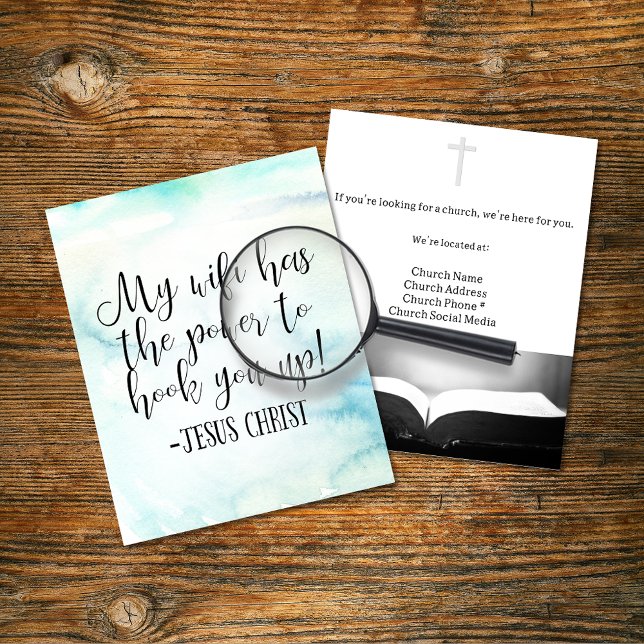 My WiFi Has Power Jesus Christ Fun Flyer (Creator Uploaded)