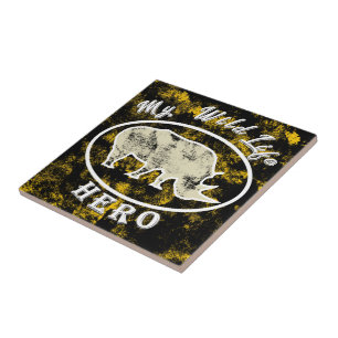My wildlife hero ceramic tile