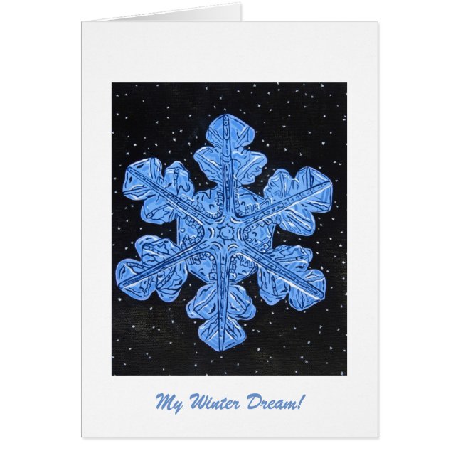 My Winter Dream Greeting Card (Front)