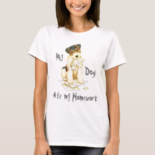 My Wire Fox Terrier Ate My Homework T-Shirt