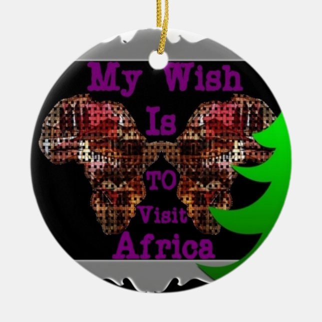 My Wish Ceramic Ornament (Front)
