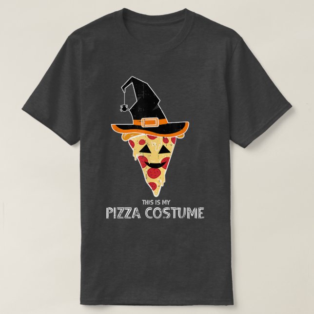 My Witch Pizza Costume Easy Italian Food Halloween T-Shirt (Design Front)