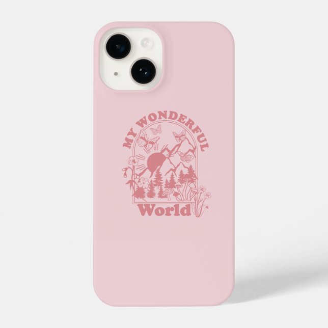 My Wonderful World Retro Flowers iPhone Case (Back)