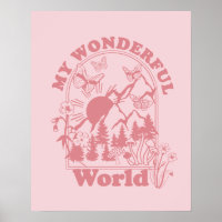 My Wonderful World Retro Flowers