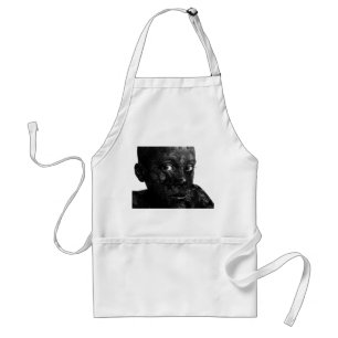 my word in blacq standard apron
