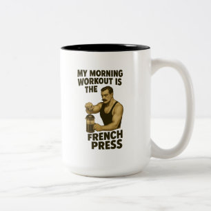 My Workout Routine is the French Press Premium Mug