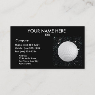MY WORLD: GOLF (design 2 for golf pro/instructor) Business Card
