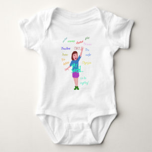 My World I can do anything Baby Bodysuit