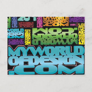 My World Of Design Postcard