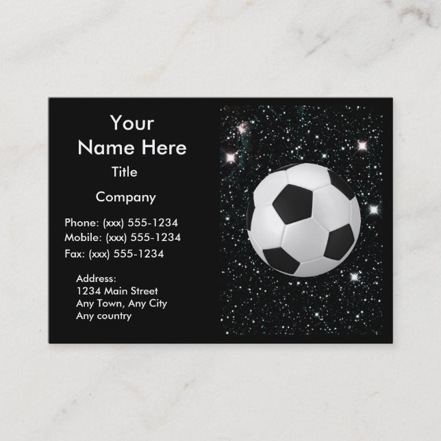 MY WORLD: SOCCER ~ BUSINESS CARD (Front)