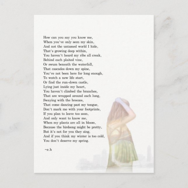 My World Within Postcard (Front)