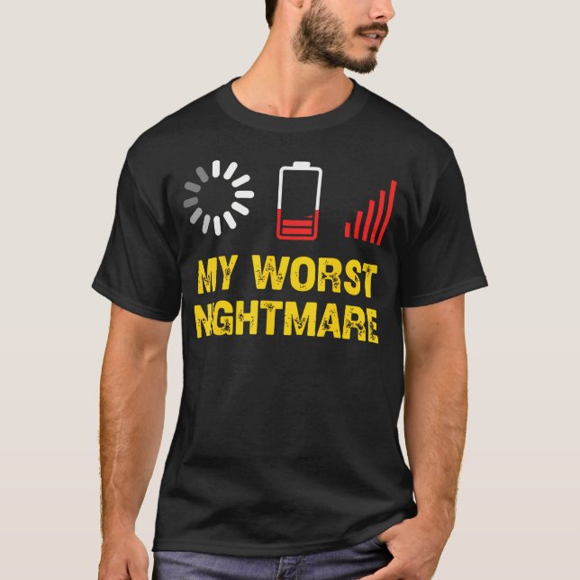 My Worst Nightmare Funny Gamers Gamer Men Boys Kid T-Shirt (Front)