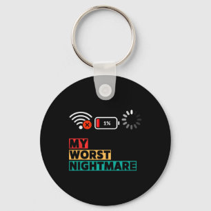 My Worst Scary Night Funny Gifts For Gamers Key Ring