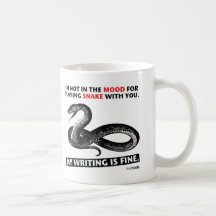 "My Writing Is Fine" Snake Mug