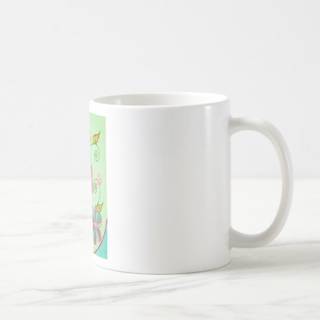 My XOXO Little Princess Floral Art Print Design Coffee Mug (Right)