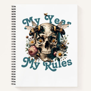 My Year My Rules Woman Power Xmas Custom Year Notebook