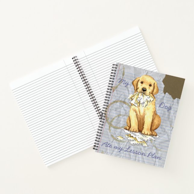 My Yellow Lab Ate My Lesson Plan Notebook (Inside)