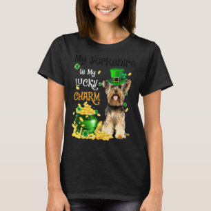 My Yorkshire Terrier Is My Lucky Charm Cute Dog Pa T-Shirt