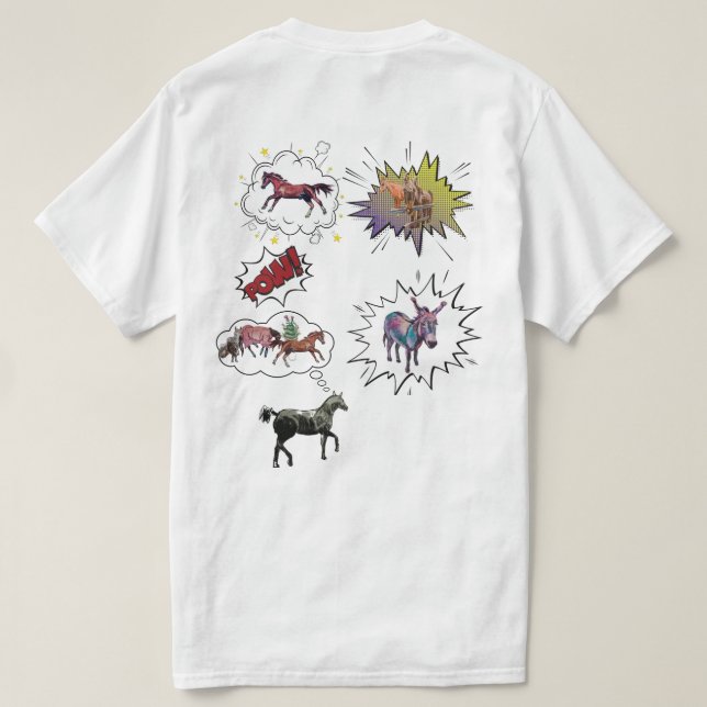 my you tube comic designs T-Shirt (Design Back)