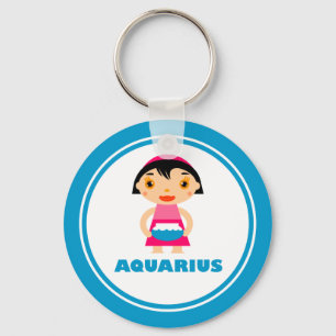 My Zodiac Sign is Aquarius Key Ring