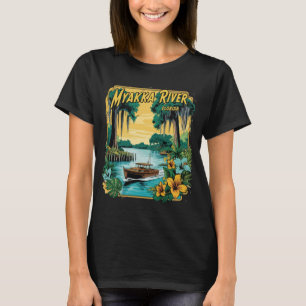 Myakka River Florida Jungle Retro Travel T-Shirt