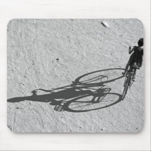 Myamar, Bagan, Young boy riding a huge bike and Mouse Pad