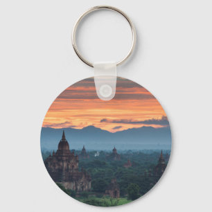 Myanmar, Bagan Sunrise Key Ring