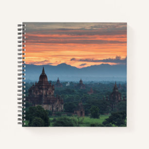 Myanmar, Bagan Sunrise Notebook