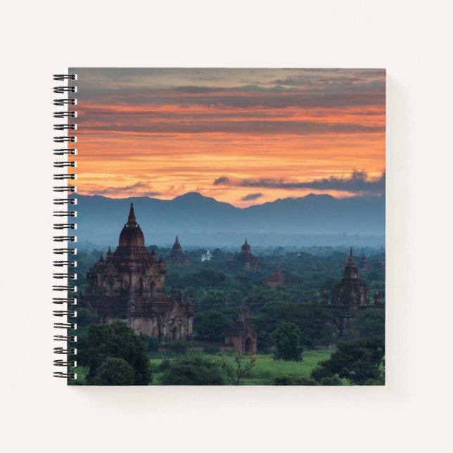 Myanmar, Bagan Sunrise Notebook (Front)