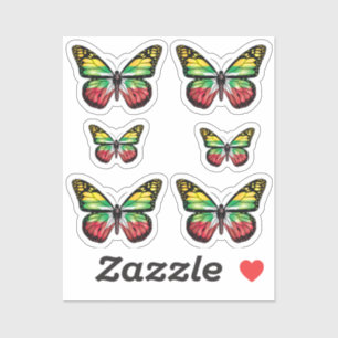 Myanmar butterfly monarch flag