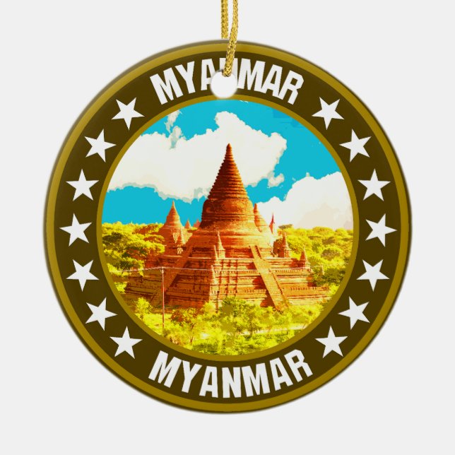 Myanmar                                            ceramic ornament (Front)