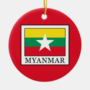 Myanmar Ceramic Tree Decoration