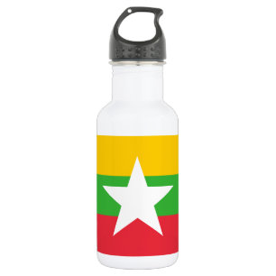 Myanmar Flag 532 Ml Water Bottle