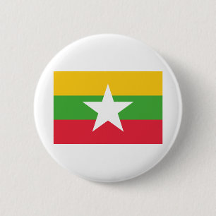 Myanmar Flag 6 Cm Round Badge