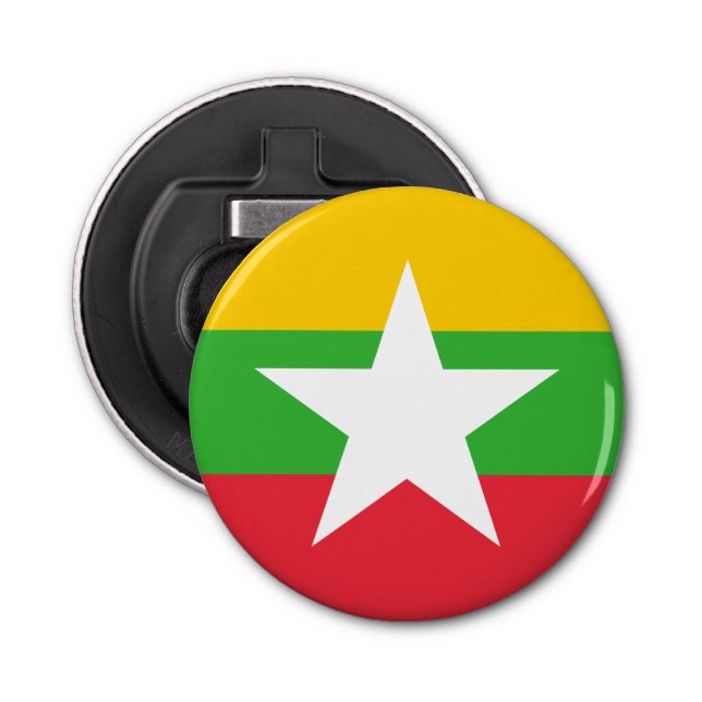 Myanmar Flag Bottle Opener (Front)