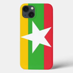 Myanmar Flag iPhone 13 Case
