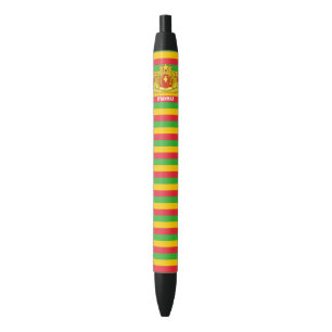 Myanmar Flag Cute Patriotic Black Ink Pen