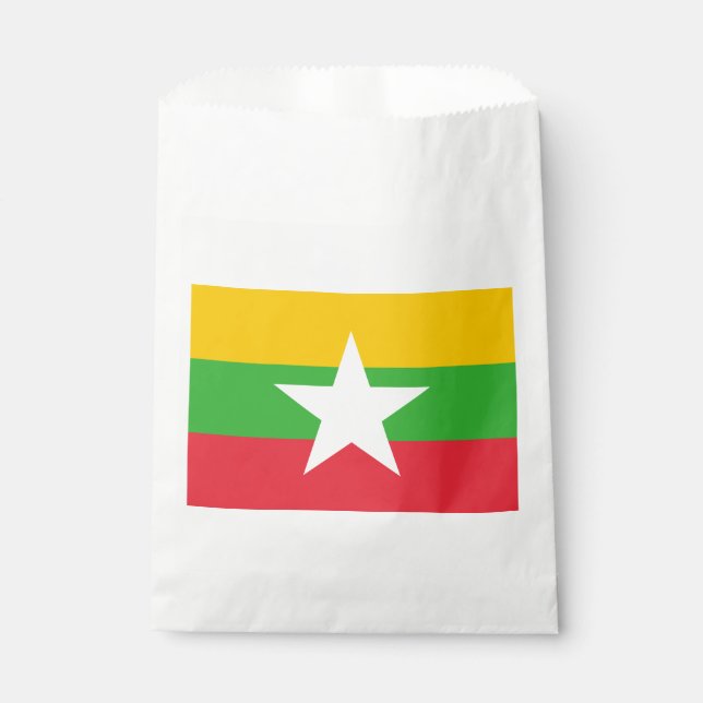 Myanmar Flag Favour Bag (Front)