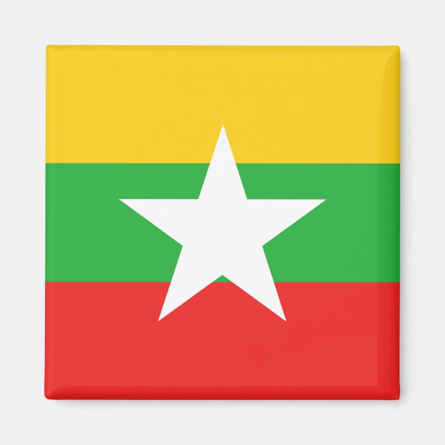 Myanmar Flag Magnet (Front)
