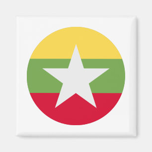 Myanmar Flag Magnet