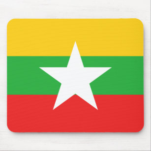 Myanmar Flag Mousepad