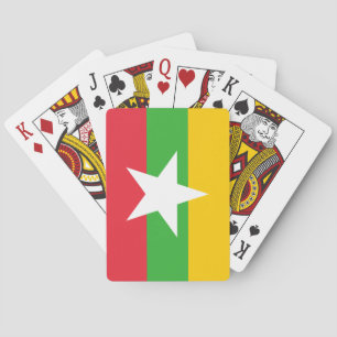 Myanmar Flag Playing Cards