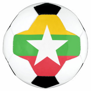 Myanmar Flag Soccer Ball