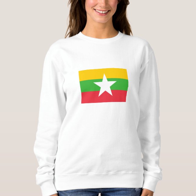 Myanmar Flag Sweatshirt (Front)